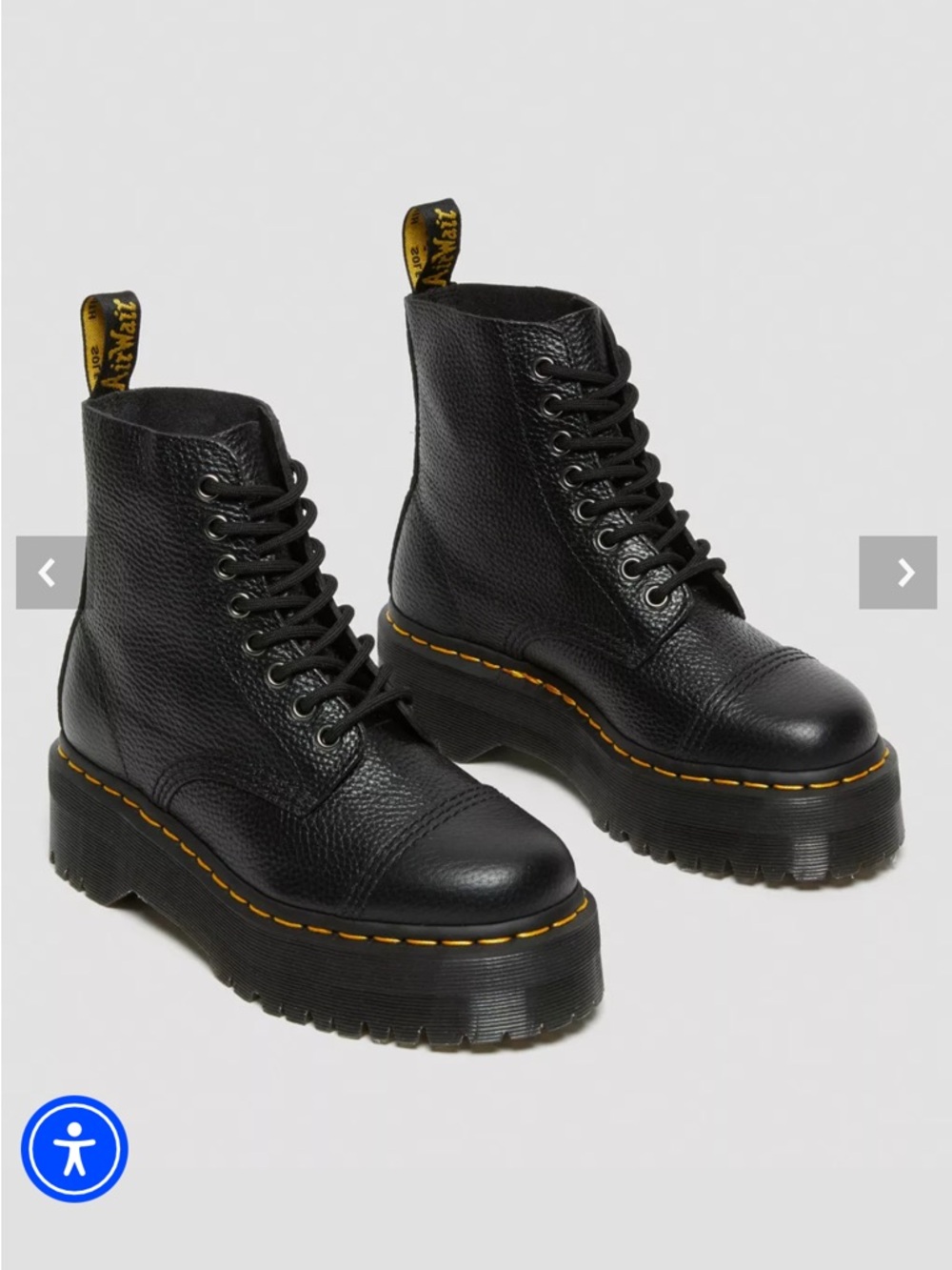Dr. Marten Sinclair Leather Platform Boots EU 36 W 5